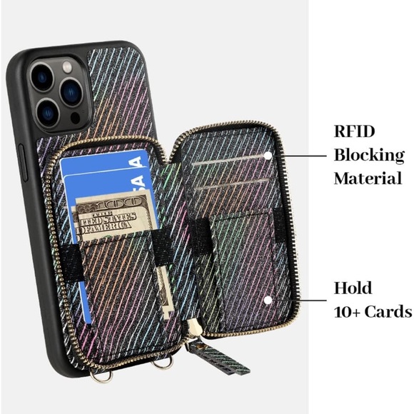 Card holder phone crossbody case - Picture 3 of 5